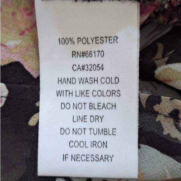 Reformed Dress Women Large Sheer Floral Cottagecore Prairiecore Farmcore Country - Picture 9 of 9